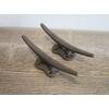 Cast Iron Antique Style Durable Vintage 2 Cleat Nautical Wall