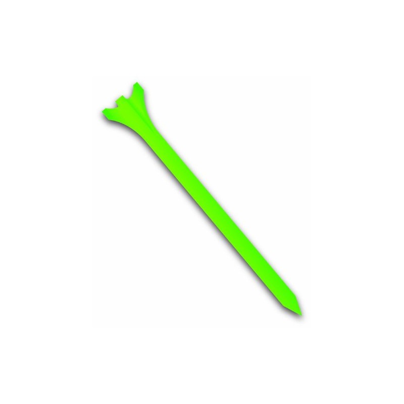 Zero Friction Tour 3-Prong Golf Tees (3-1/4 Inch, Citrus Green,
