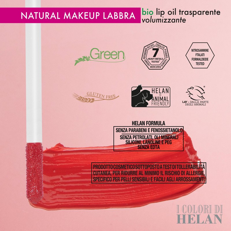 Helan I Colori von Helan Lippenstift, langanhaltend, flüssig, glänzend, kein