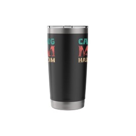 Tent Camping Wife Mom Mother Family Vintage Camping Mom Stainless Steel Insulated Tumbler