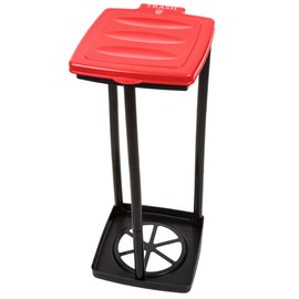 Wakeman Wakeman Portable Trash Bag Holder - Collapsible Trashcan for Garbage - Indoor/Outdoor Use Ideal for Camping, Recycling, and More Outdoors (Red)