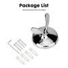 Ntipox Polished Chrome Towel Hooks Antique, 2 Pack Coat Robe