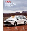 Parasol plegable para parabrisas delantero, ajuste personalizado, para Toyota Sienna