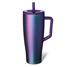BrüMate BrüMate Era 40 oz Tumbler with Handle and Straw | 100% Leakproof Insulated Tumbler with Lid and Straw | Made of Stainless Steel | Cup Holder Friendly Base | 40oz (Dark Aura)