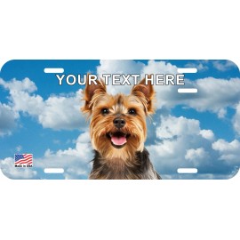 NOSTALGIC TAGS YORKSHIRE TERRIER DOG PERSONALIZE NOVELTY METAL LICENSE PLATE I - B