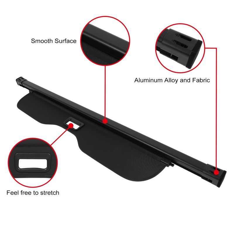 FINDAUTO 2024-2025 Fit for Lexus GX550 Cargo Cover Trunk Retractable