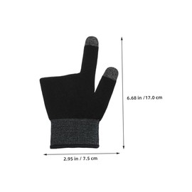 COHEALI 2 Pairs Ultra Thin Mobile Gaming Finger Gloves Breathable Touchscreen Sleeve for Billiards with Technology Comfortable Fit for Prolonged Use