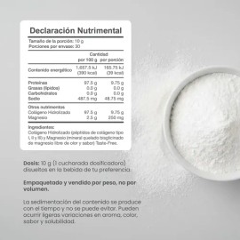 Entera Pharma Colágeno en Polvo Sin Sabor con Magnesio 300g                                                                                           