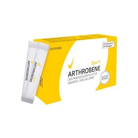 Arthrobene SPORT, the magnesium stick for cartilage and joints, with vitamin C and manganese - so you don't run out of energy, dietary supplement (1 x 15 sticks for dissolving)