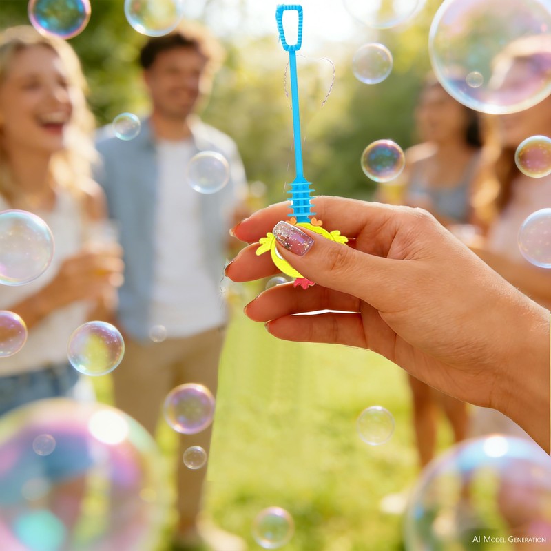 24 Pcs Easter Bunny Bubble Wands, Party Favors and Basket