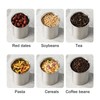 Storage Canister 1400ml Food Storage Container Stainless Steel Airtight Transparent