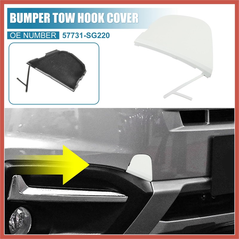 ACROPIX 57731-SG220 Front Right Bumper Tow Hook Cover for Subaru