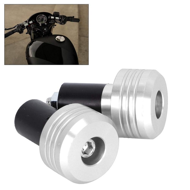 Suuonee Motorcycle Handlebar Grips, Motorcycle Aluminium Alloy Handlebar Grip End