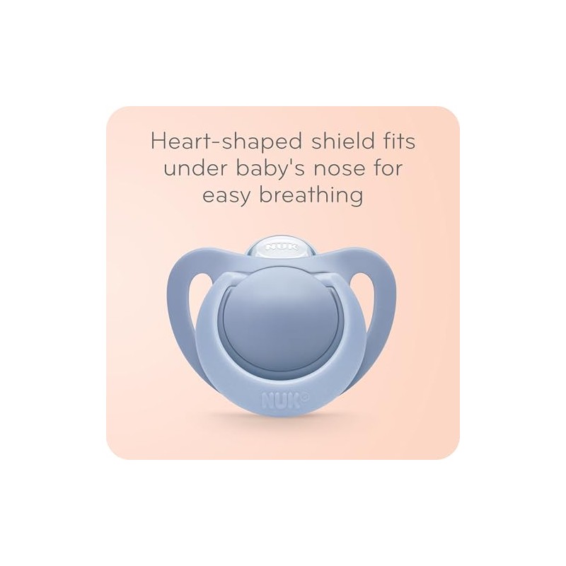 NUK Newborn Orthodontic Pacifiers, Girl, 0-2 Months, 2-Pack