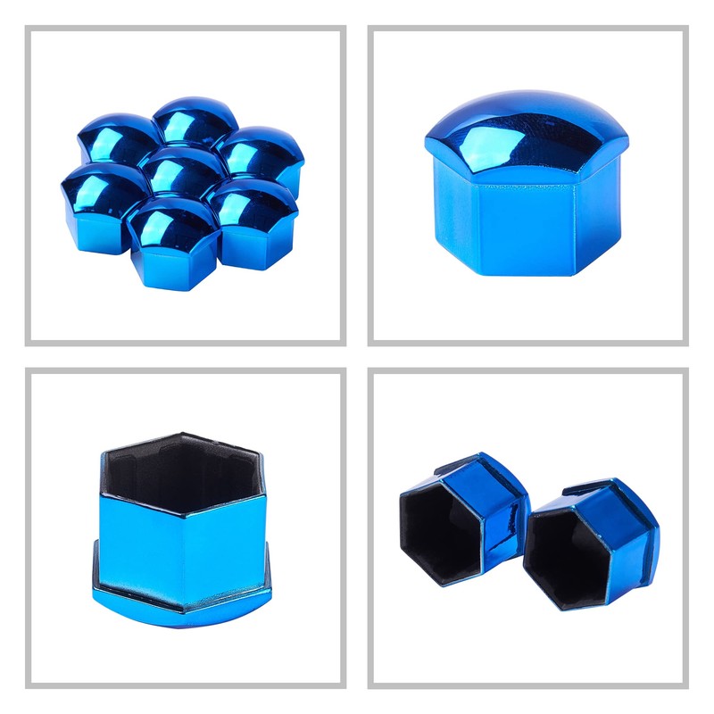 19mm Car Wheel Hub Lugs Nuts Bolts Cover Protective Cap