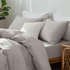 MooMee Bedding Pillowcases Pack of 2 100% Washed Cotton Linen