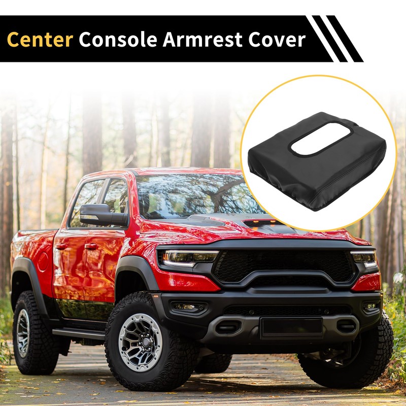 REPAIROCK Mittelkonsolen-Armlehnenabdeckung für GMC Sierra 2019-2023 Tahoe Mittelkonsolen-Pad Armlehnen-Schutz Microfaserleder