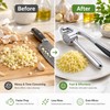 Garlic Press for Quick Kitchen Prep – Easy-Squeeze Garlic Mincer