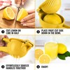 Zulay Kitchen sqeeze-001 Single Bowl Squeezer, Aluminium, Lemon Yellow