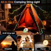 Camping String Lights, Camping Essentials Gear 32.8FT Lamp Lights Waterproof,