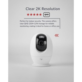 HESTIA Security Camera Indoor, 2k 3.0MP Cameras House Security with Smart IR Night Vision, 360° Wireless Camera with Human Detection & Auto Tracking, 2 Way Audio Home Security Camera, Home Pet Camera