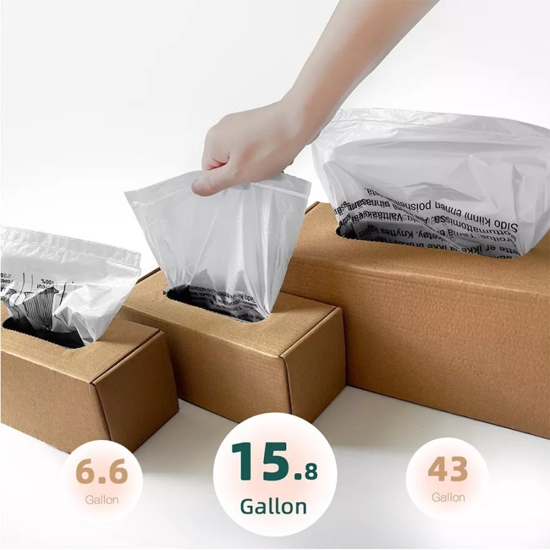 GAOKETOP Shredcare 50-Pack Paper Shredder Waste Bin Liners - Small