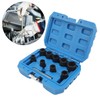 10PCS Twist Impact Socket with 8mm Straight Rod 3/8in Drive