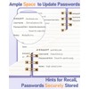 WEMATE Password Book with Alphabetical Tabs, Spiral Password Keeper Book