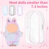 2PCS Protective Case Compatible with LABU Doll,Storage Pouches PVC Bag