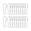 PATIKIL 20pcs 40x12.8x3.2mm Stainless Steel 304 Spring Snap Hook Metal