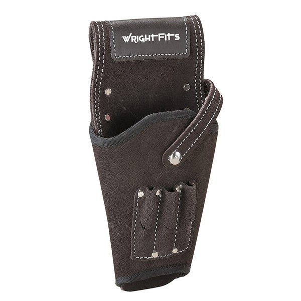 WrightFits Leather Drill Holster Double Nail and Hammer Holder Multi