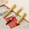 Hongdian Raw Brass Fountain Pen Curved Nib for Fude Calligraphy