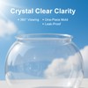 1 Gallon Plastic Fish Bowl, Shatterproof Clear Round Goldfish Betta