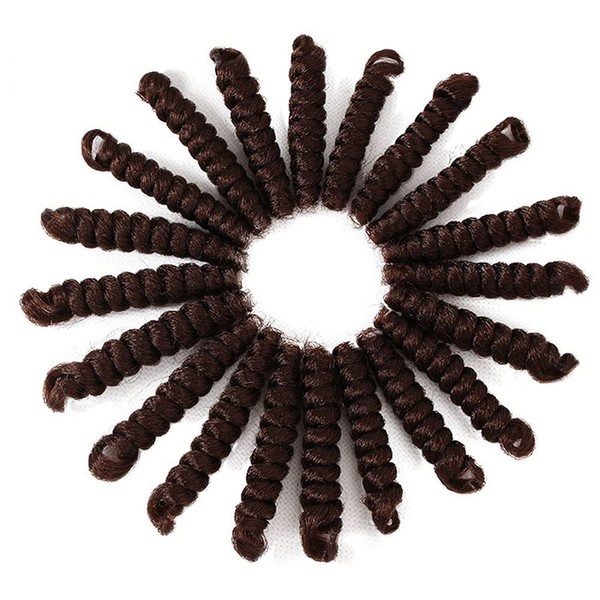 3 Packs Eunice Hair Synthetic Toni Curl Crochet Braids Short Braiding Hair Spiral Curls Jamaican Bouncy Twist Hair Extensions 20 Strands/Pack(10 inch toni, #30)