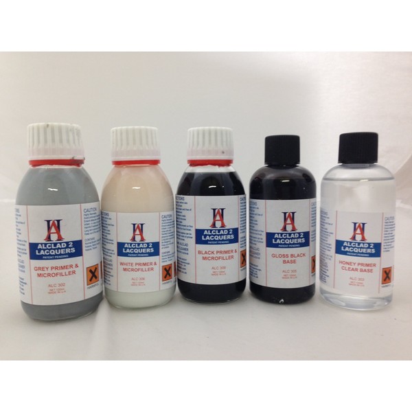 Alclad II Lacquers Black Primer & Microfiller 4oz, ALC309