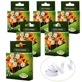 Clear Self-Adhesive Photo Corners Picture Mounting Corner Stickers for DIY Album Scrapbook, 250 Pieces/Pack (3 Pack)