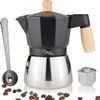 Milu Espresso Maker Suitable for Induction Cookers, 3, 6, 9