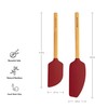 KitchenAid Bamboo Spatula Set, Empire Red, 2-Piece