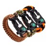 Veraly Pulsera Tactica Supervivencia Pedernal Paracord Full Color #5