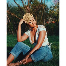 DRESHOW 4 Pack Women Turban African Pattern Knot Headwrap Beanie Pre-Tied Bonnet Chemo Cap Hair Loss Hat