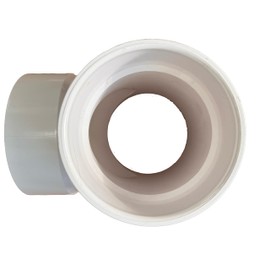 4 inch PVC DWV 8 Pack (Drainage Waste & Vent) 90 Tee, Hub X Hub X Hub Solvent Weld (4" DWV Tee), Solid Core