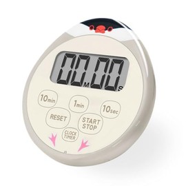 dretec Buncho Timer, Kitchen Timer, Waterproof, Stopwatch, Magnet, Includes Watch, Gray, Kuromame