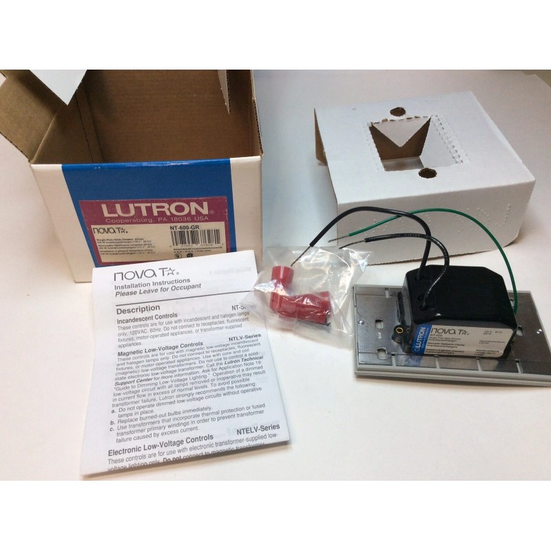 Lutron NT-600 GR Single Pole Slide Dimmer