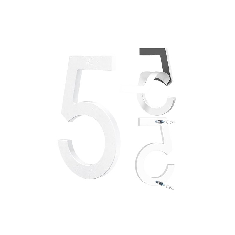 Yafimea House Number Plaque Large Mdoerne Made of ABS Plastic
