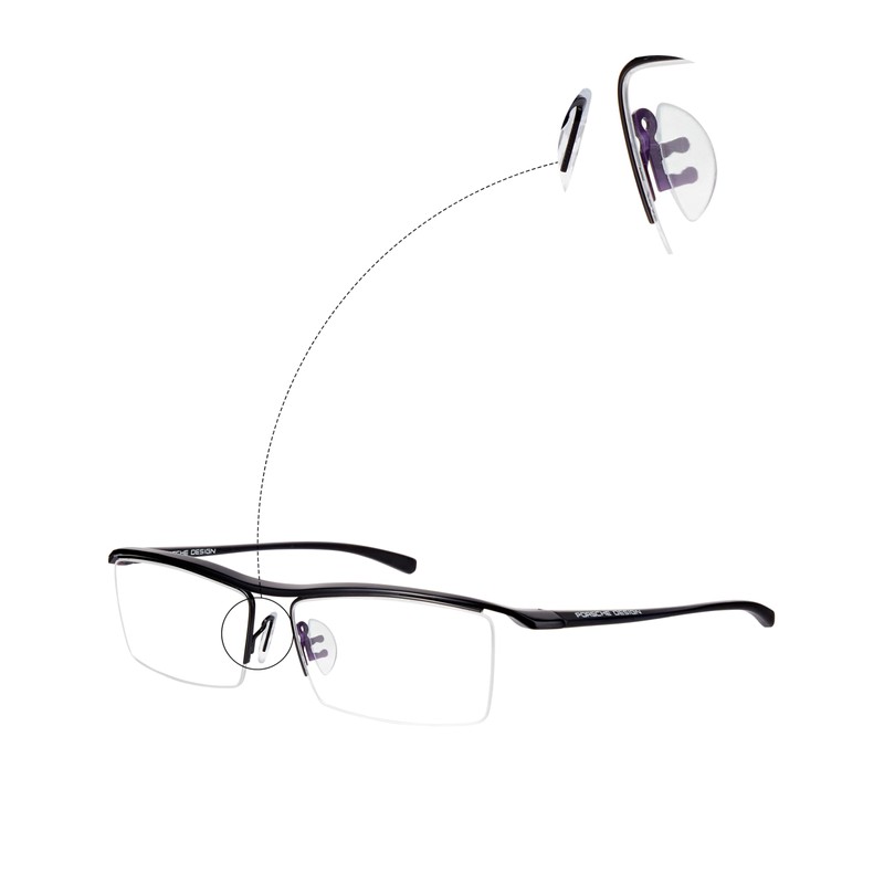 DROGO 3 Pairs Silicone Eyeglass Nose Pads, 15mm Clear 'D