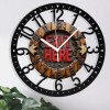 25cm Iron Wall Clock with a Slate or Stone Center