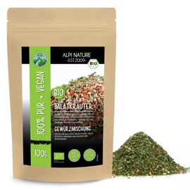 Organic salad seasoning, organic salad herbs seasoning mix, 100% natural, organic ingredients, seasoning preparation for salads, without artificial additives (100 GR (3.5oz))