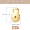 8PCS 14K Gold Plated Earring Backs for Droopy Ears Hypoallergenic