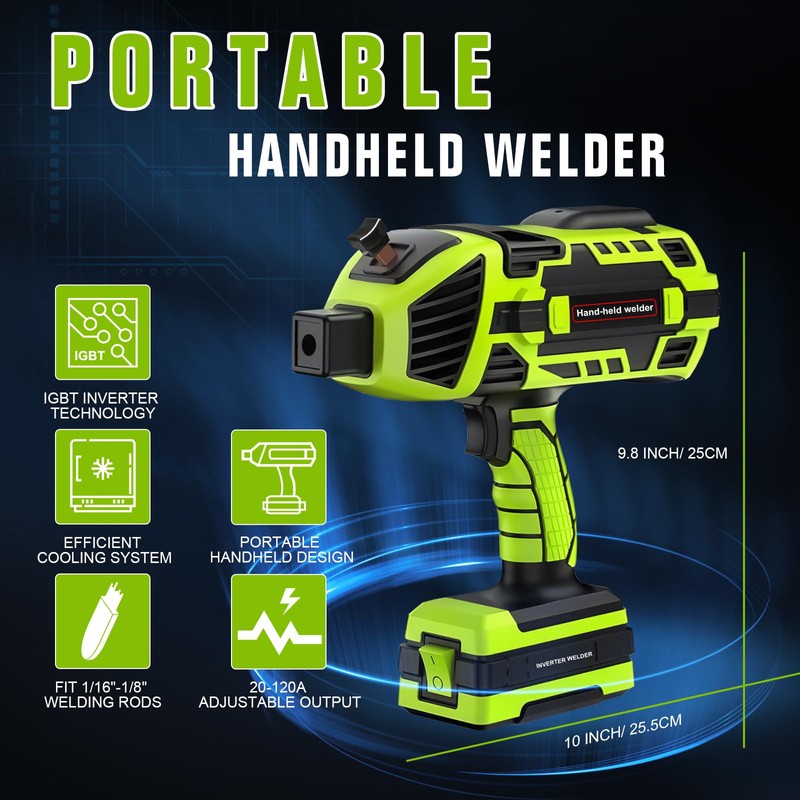 TRQWH Portable Welding Machine 110V ARC Handheld Welder IGBT Inverter