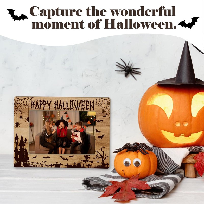 CBFEBCBST Happy Halloween Picture Frame Halloween Horror Photo Frame 4x6